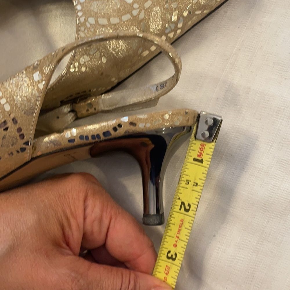 PETER KAISER GOLD MIRO SHOES. NEW - Picture 10 of 10
